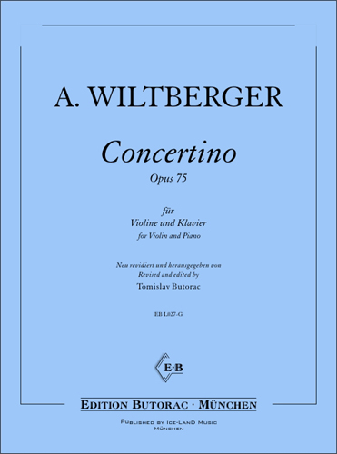 Cover - August Wiltberger, Concertino op. 75